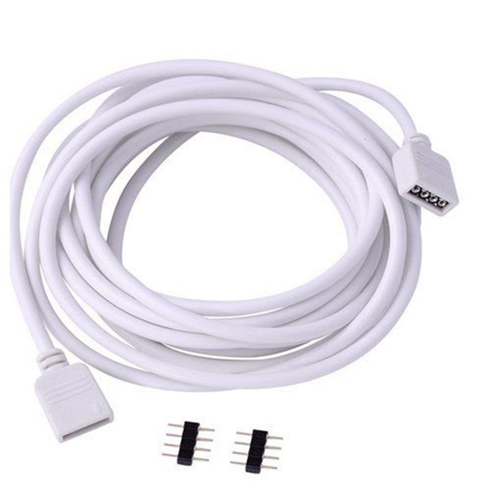 1M 2.5M 5M 50cm 4 PIN RGB led strip connector wire cable with 4pin connector for RGB led strip Light