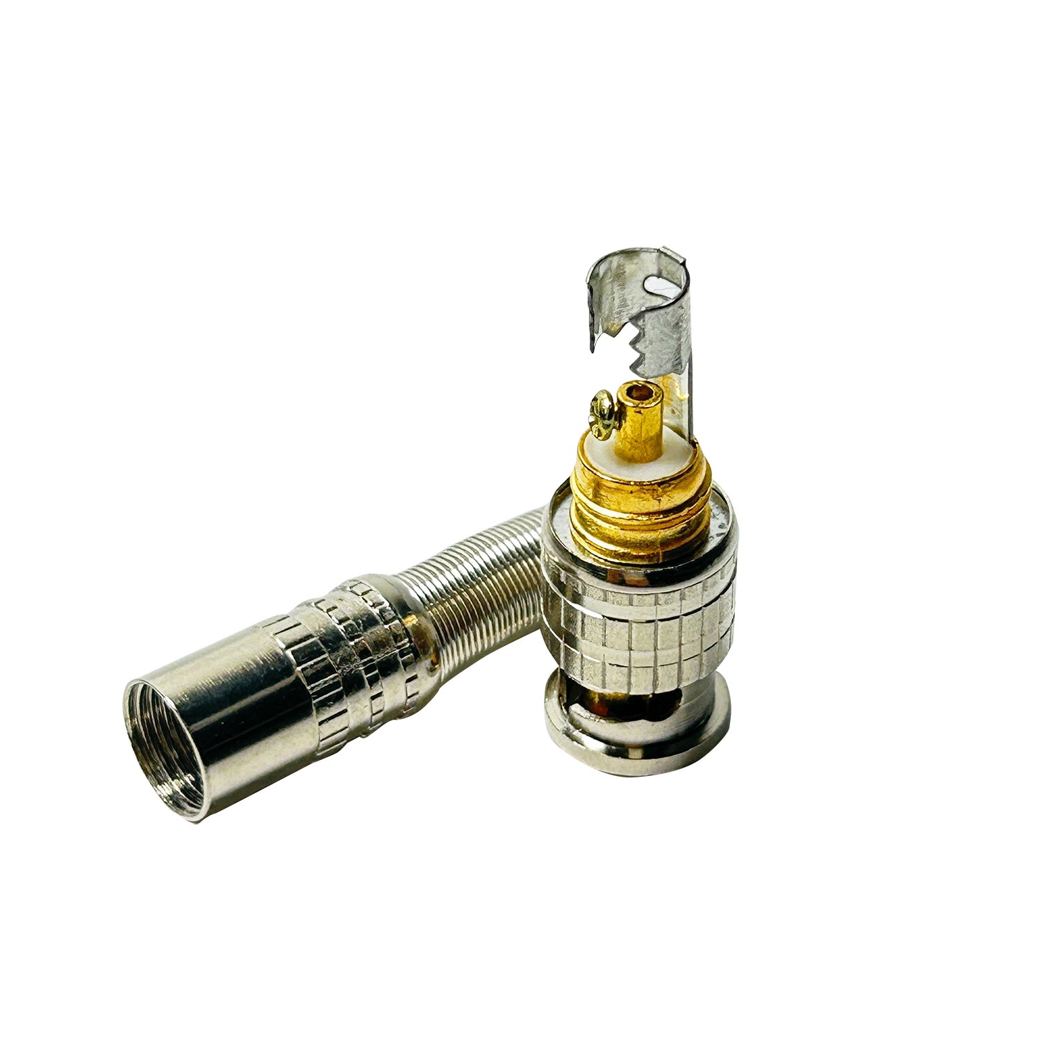 75 Ohm Coax RG6 Compression F BNC Male Plug RF Coaxial Cable BNC Male Connector for CCTV RG58 RG59 RG6