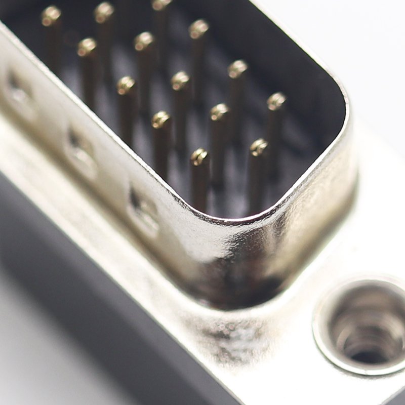 Db9 Cable Db37 Male Solder Dsub Crimp Type Die Cast Backshells D-sub Hood Metal three Platoon right angle db 90 Degree Connector
