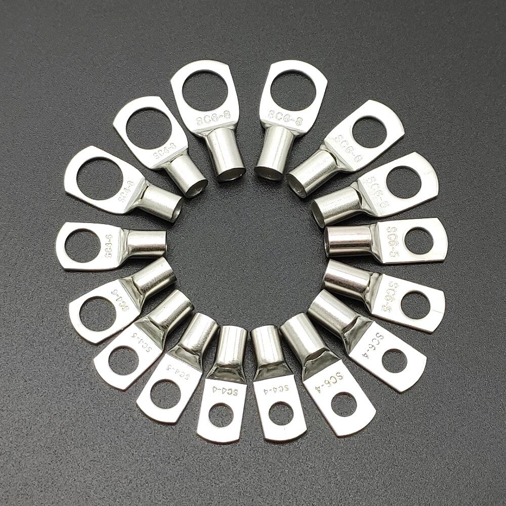 Recommend 50mm Bolt Hole Tinned Copper Cable Lugs Wire Connector Terminals Fit For Sc50-12 Sc70-8 Sc95-8