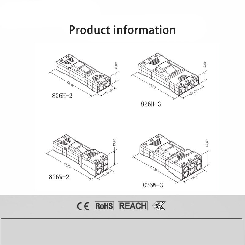 U.s. Certification Patent 826 Terminal Male And Female Mating Connector