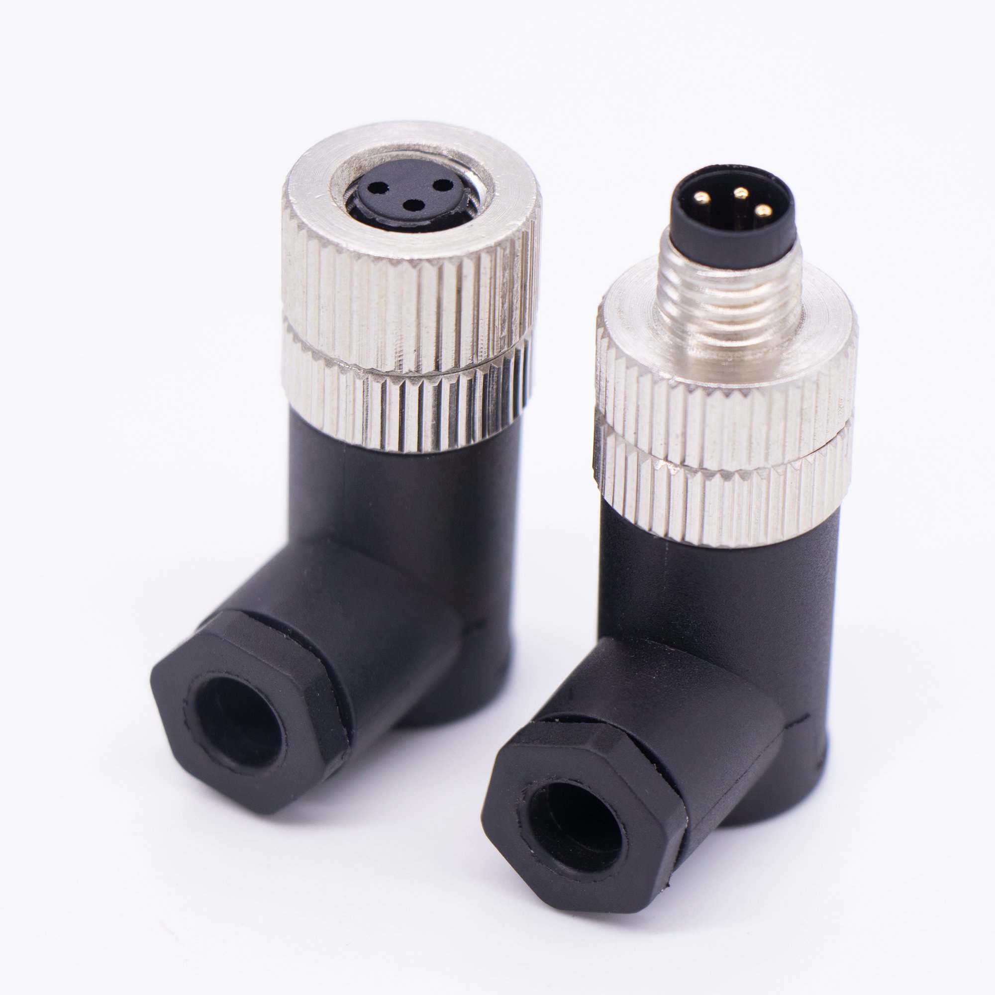 4pin m8 waterproof circular metal connector 6p female connector pcb plug