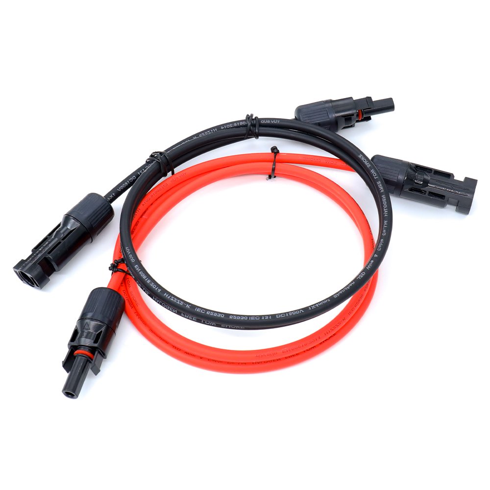 Solar Panel 2.5mm 6mm2 10mm2 Extension Copper Wire With Connector Photovoltaic Special Dc Cable Extension Cable Solar