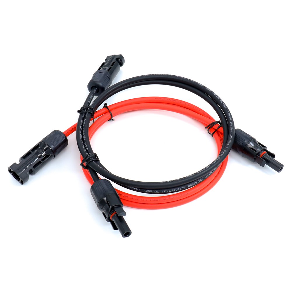 Solar Panel 2.5mm 6mm2 10mm2 Extension Copper Wire With Connector Photovoltaic Special Dc Cable Extension Cable Solar