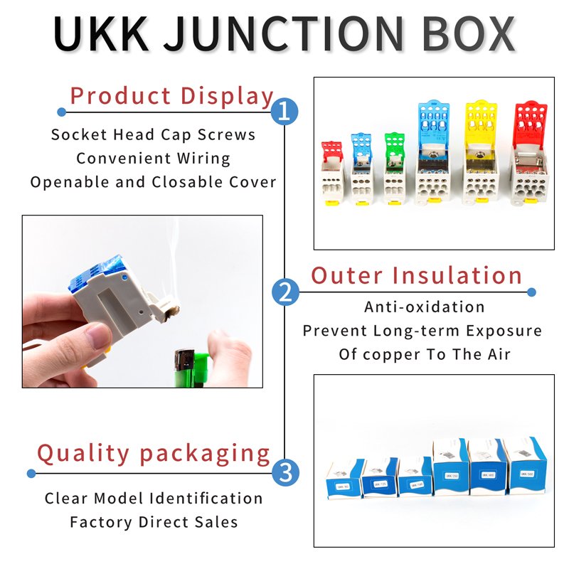 UKK160A Big Current Distribution Terminal Block Box One-In-Multiple-Out Didstribution Box Terminal Block Connector