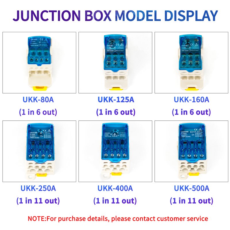 UKK160A Big Current Distribution Terminal Block Box One-In-Multiple-Out Didstribution Box Terminal Block Connector