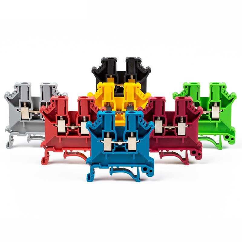 UK3N screw terminal block 0.2-2.5 SQMM JUK3N feed-through din rail block UK universal modular wire connector