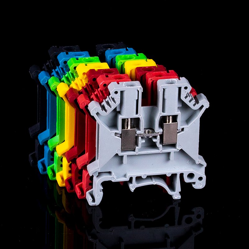 UK3N screw terminal block 0.2-2.5 SQMM JUK3N feed-through din rail block UK universal modular wire connector