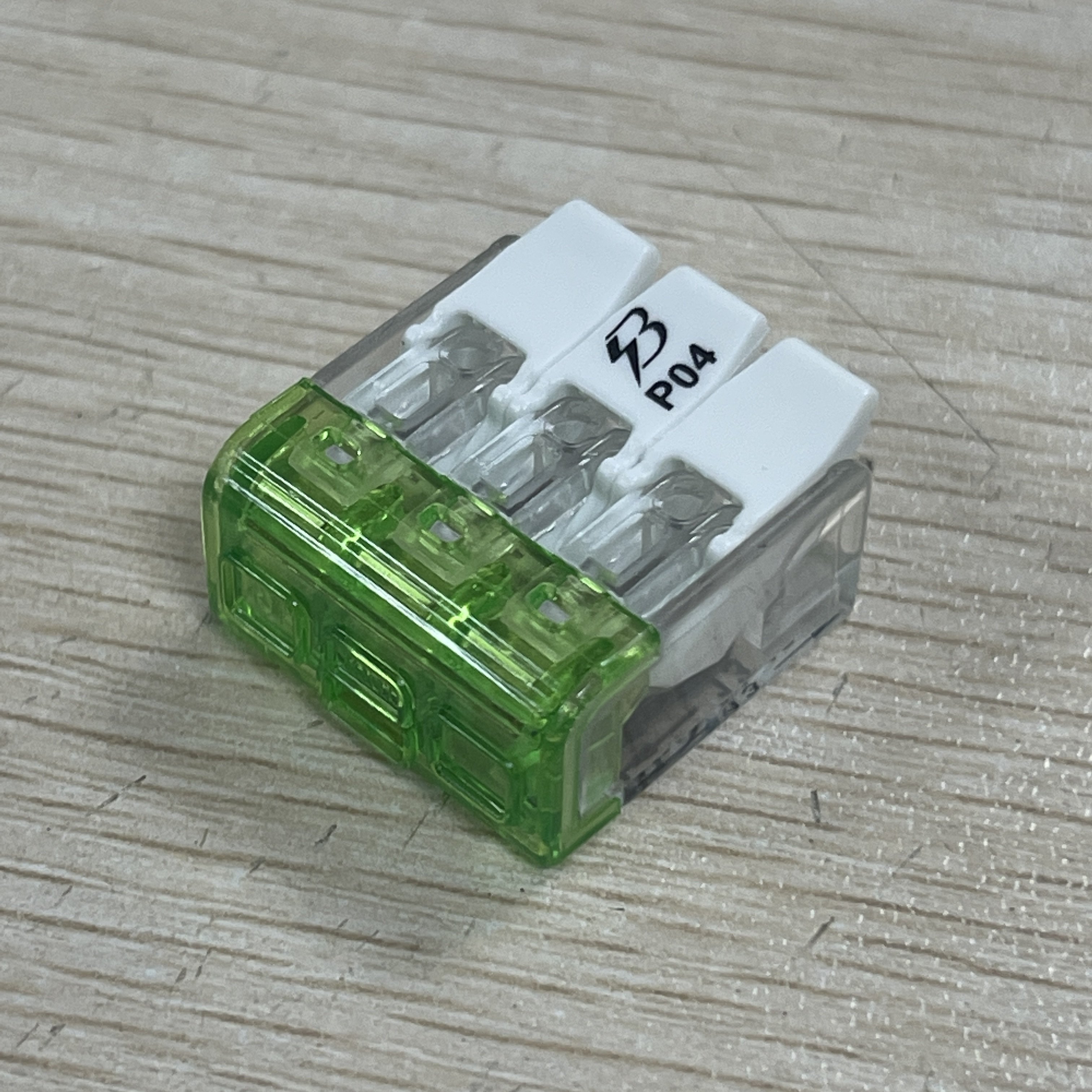 Original 3 Pole Push Wire Connector with Operating levers