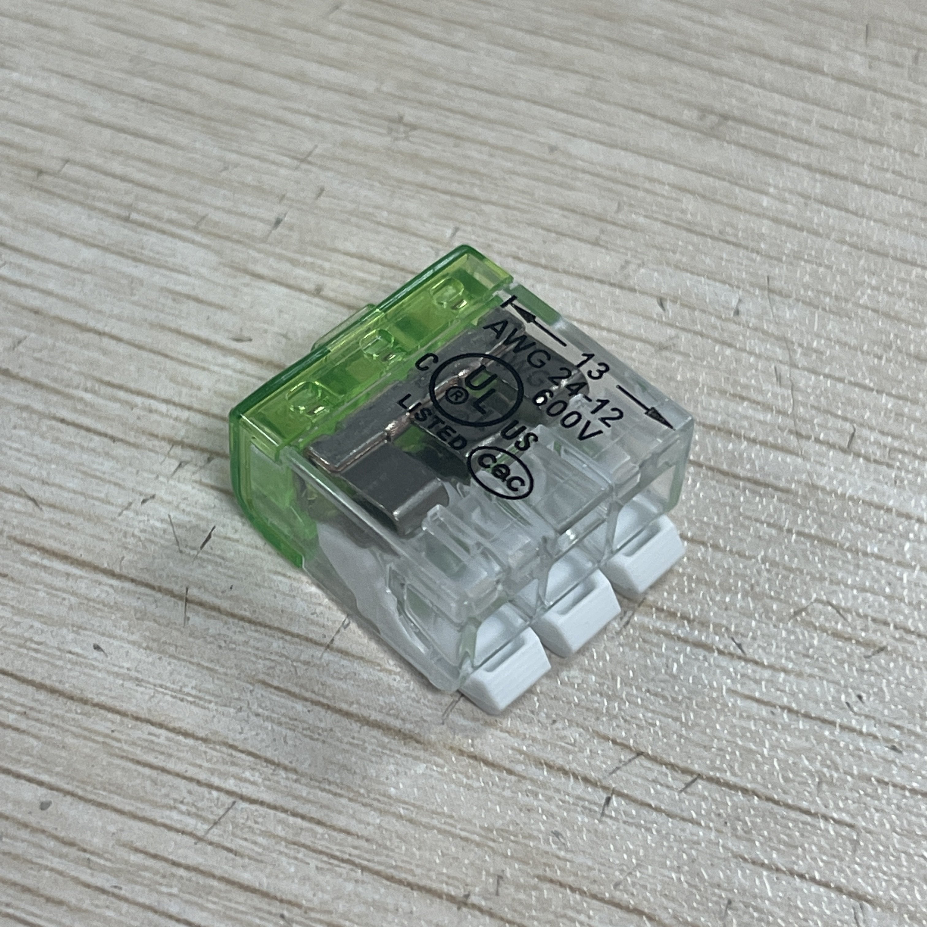 Original 3 Pole Push Wire Connector with Operating levers