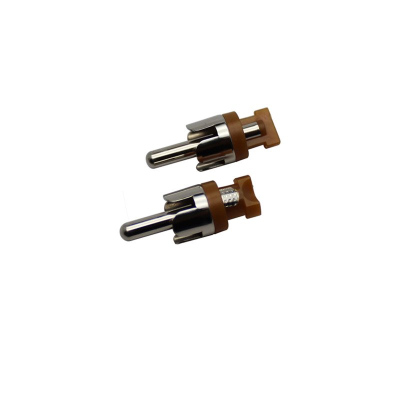 Factory Nickel plated Brown color Male RCA plug connector
