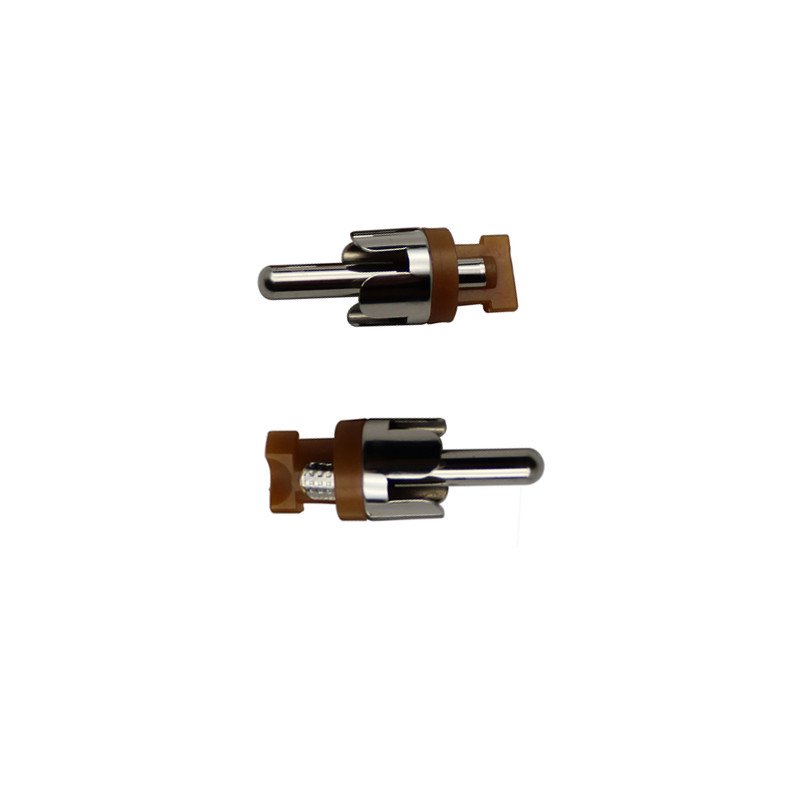 Factory Nickel plated Brown color Male RCA plug connector