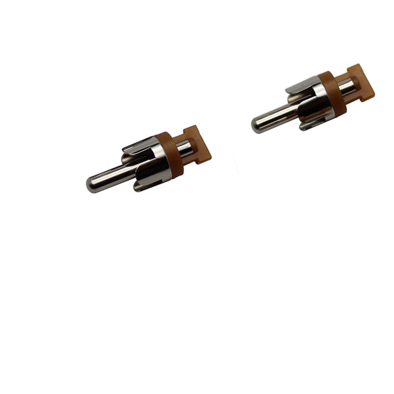 Factory Nickel plated Brown color Male RCA plug connector