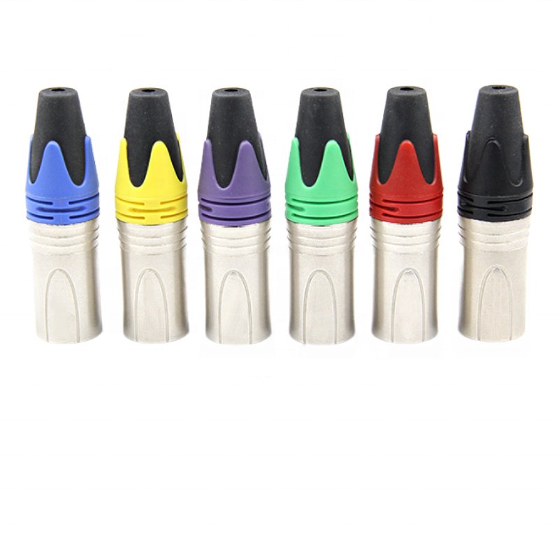 Colorful Male Female 3pin Microphone XLR Connectors