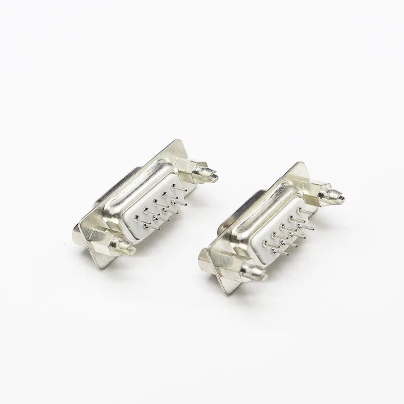 Connector Male Female D-SUB Straight Right Angle DB-9P DB-15P DB-25P DB-37P Dual row white plastic waterproof connectors