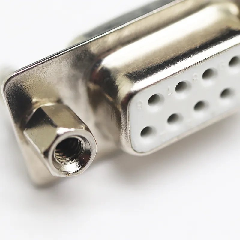 Connector Male Female D-SUB Straight Right Angle DB-9P DB-15P DB-25P DB-37P Dual row white plastic waterproof connectors