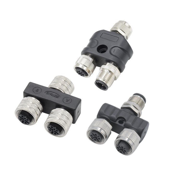 Westsam IP67 B code 5 Pin Male Female Assembly Shielded Waterproof Communication Cables M12 Connector Plug Socket