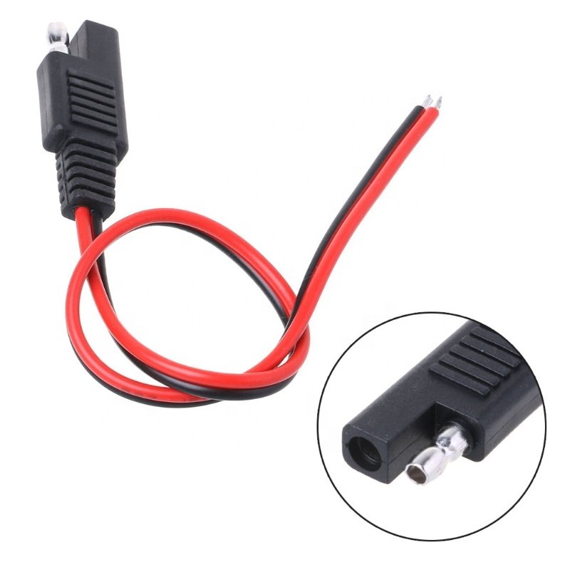 2pin SAE Quick Disconnect connector Plug battery power extension cable
