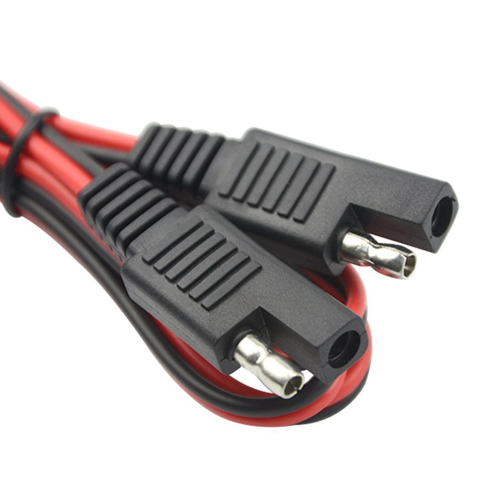 2pin SAE Quick Disconnect connector Plug battery power extension cable