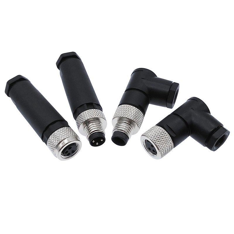 IP67 Waterproof 90 Degree Angle Signal M8 Connector
