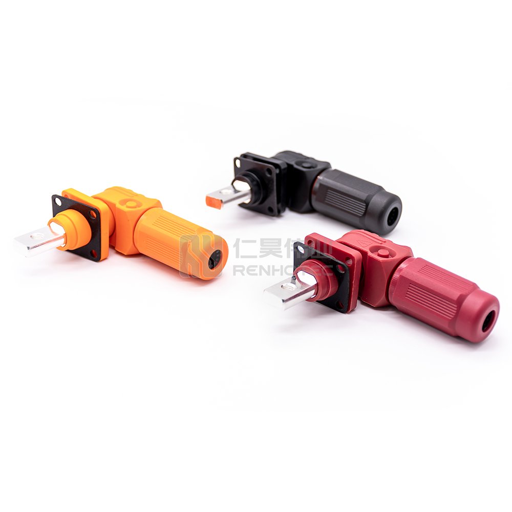 Energy Storage Power Connector Single Core Plug 200A Right Angle