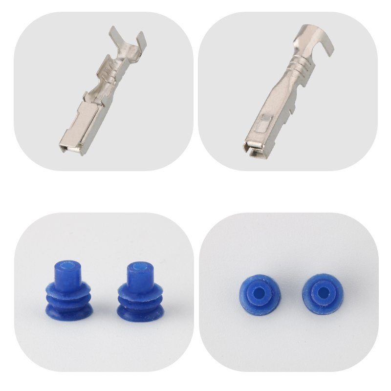 4 pin female waterproof auto fuel injector pump cable quick terminal electrical connector DJ70421Y-2.2-21