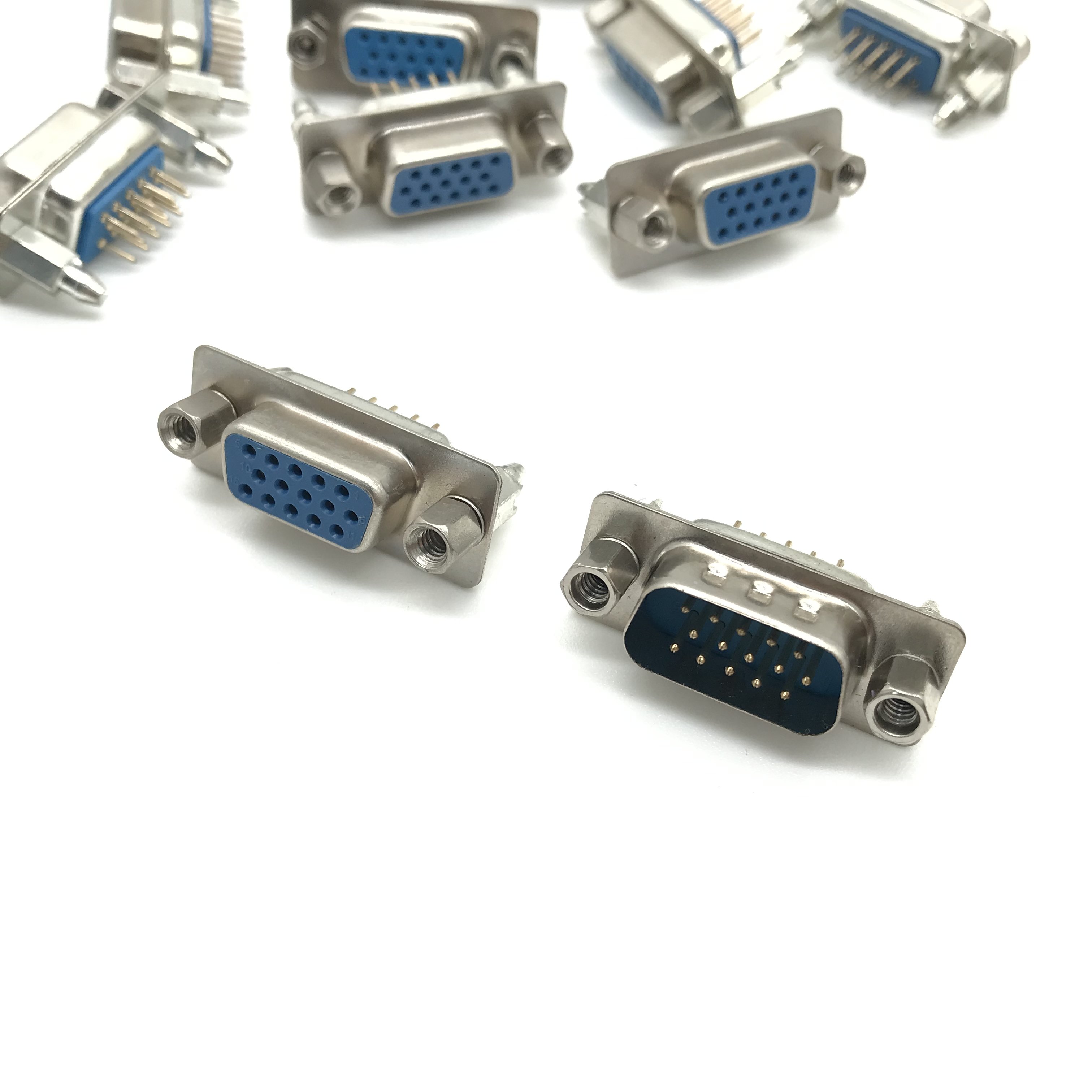 D Sub Connector HDP 26 pin female with screw vga straight electronic 26pin d-sub connector