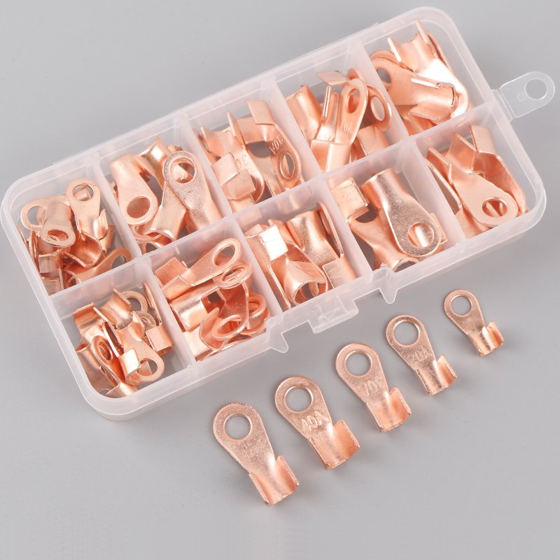 250A Open Copper Nose Spot Welding Accessories Welder OT-250A Battery Cable Connector Terminal Crimping
