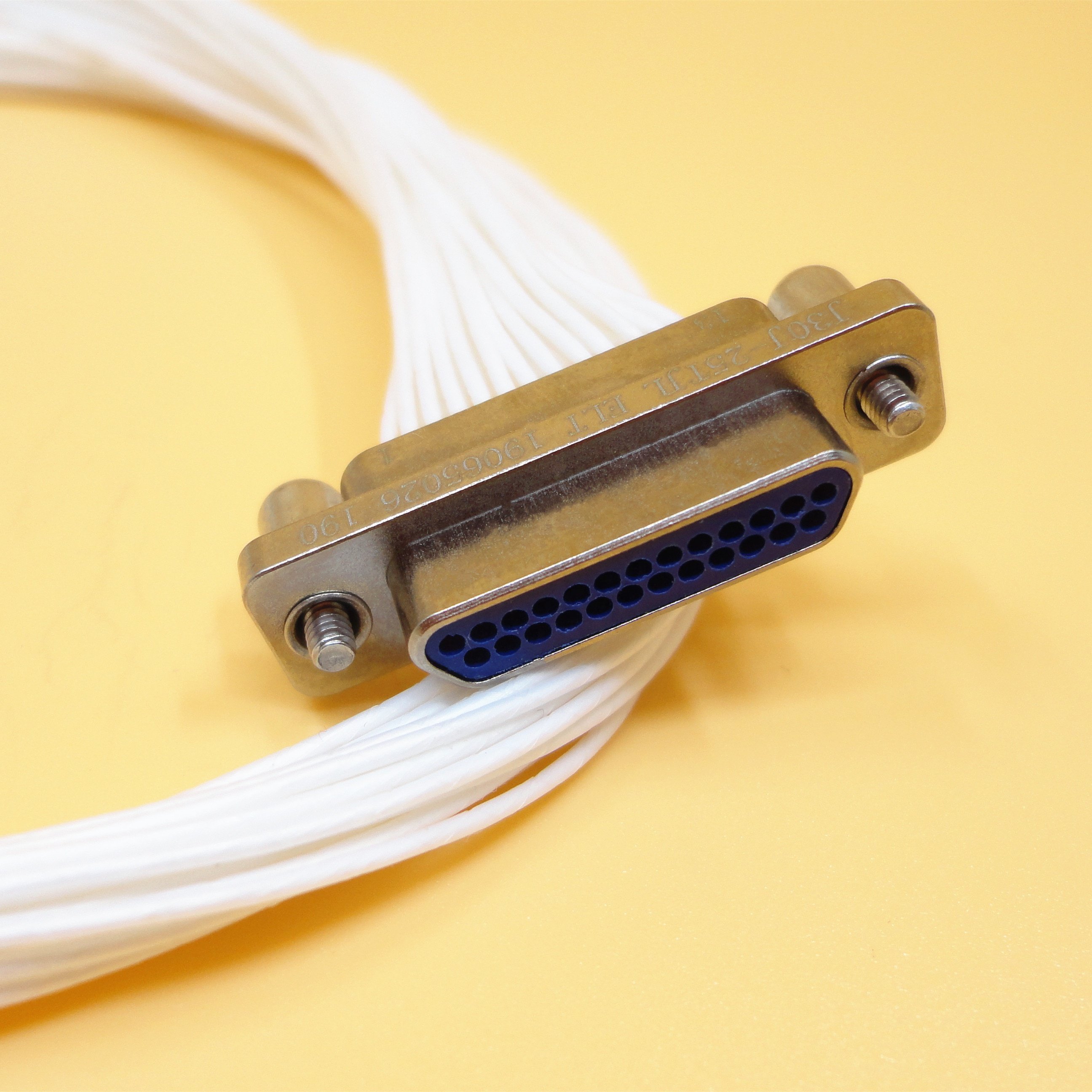 J30J Connector 25 Pins Micro Rectangular Connector with Cable 500mm