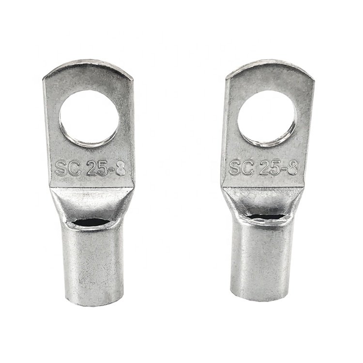 Chaer assortment Tinned Copper Lugs Ring Crimp Terminal Wire Welding Cable Connector Suit SC25-8