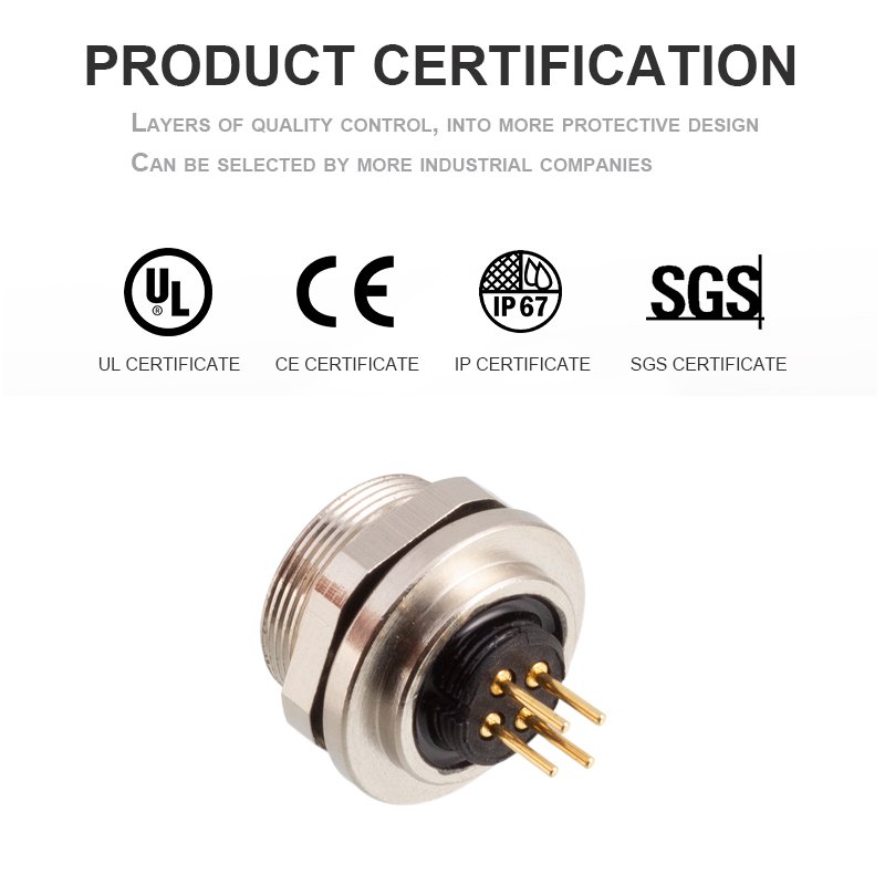 M9 waterproof aviation plug 2 3 4 5 6 7 8pin 712 series PCB socket IP67 soldering board signal connector metal M9 pcb connector