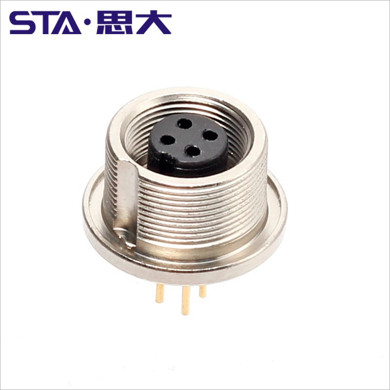 M9 waterproof aviation plug 2 3 4 5 6 7 8pin 712 series PCB socket IP67 soldering board signal connector metal M9 pcb connector