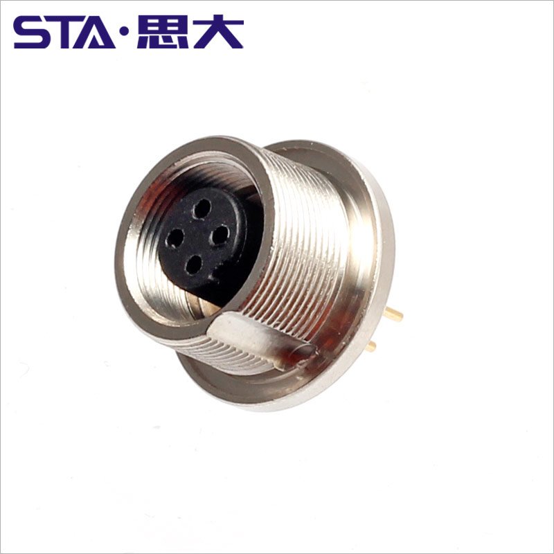 M9 waterproof aviation plug 2 3 4 5 6 7 8pin 712 series PCB socket IP67 soldering board signal connector metal M9 pcb connector
