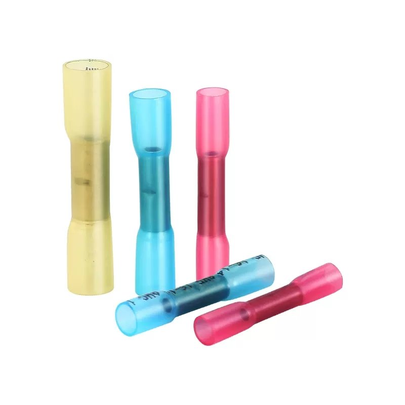 Bht Series Red Blue Yellow Splice Insulated Terminals Electrical Waterproof Heat Shrink Crimp Wire Butt Cable Connectors