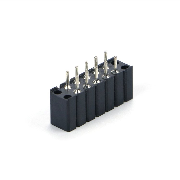 Female Header Connector 2.54mm 8.5h DIP Female Pin Header Socket 4 6 8 10 12 16 18 20 22 24 26 Pin Smb OEM / ODM