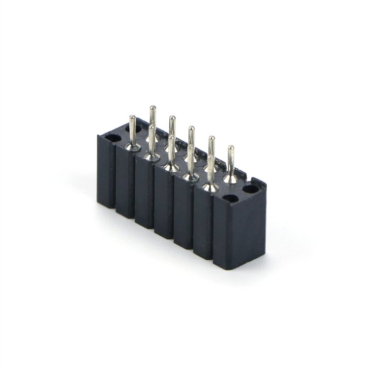Female Header Connector 2.54mm 8.5h DIP Female Pin Header Socket 4 6 8 10 12 16 18 20 22 24 26 Pin Smb OEM / ODM
