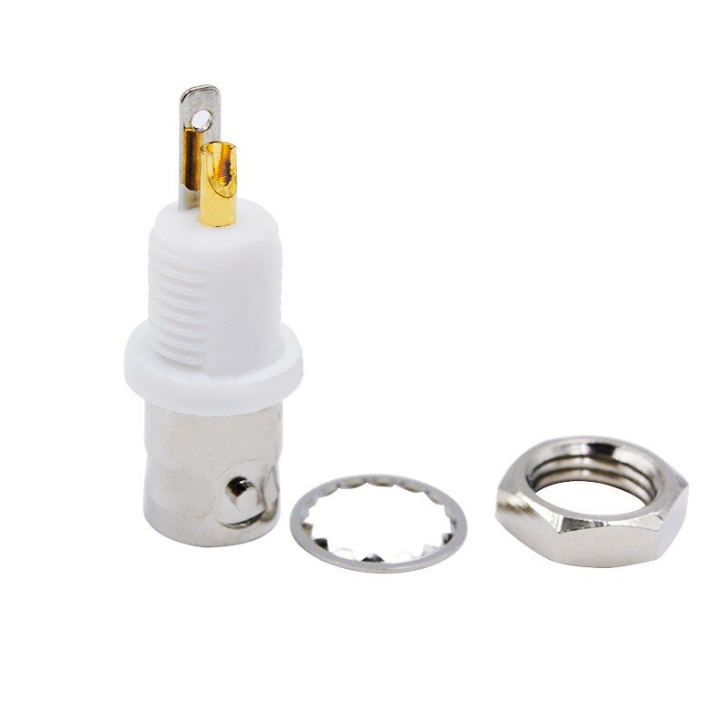 High quality 50 ohm RF connector BNC socket female bulkhead RF coaxial connector