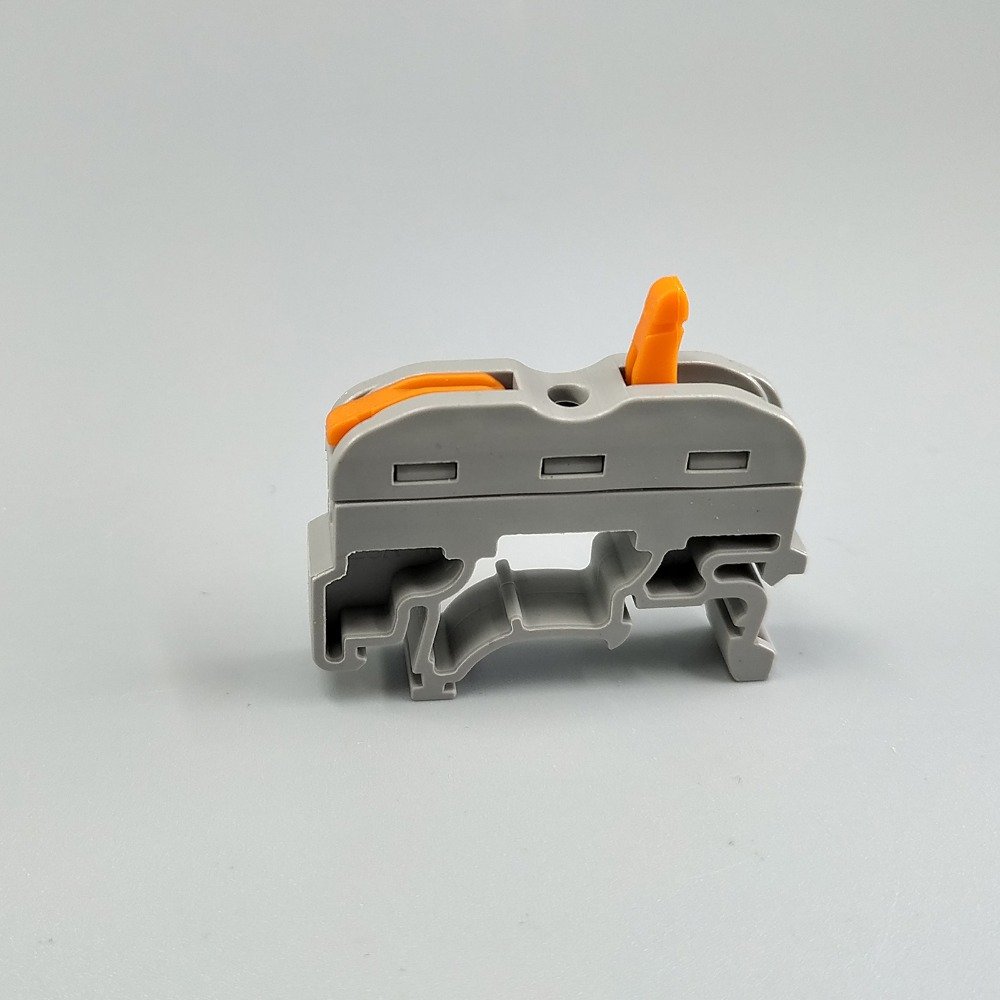 50Pcs 1 Pin Din rail Universal compact wire wiring connector conductor terminal block with lever