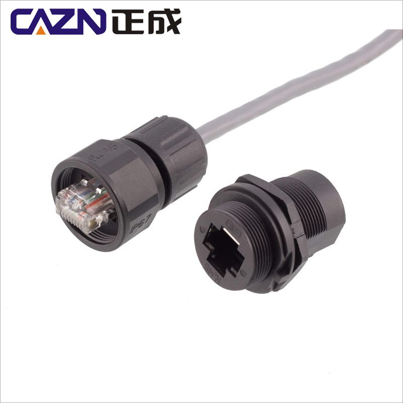 Cat5e Cat6 Cat7 RJ45 Connector Assembly Cable Plug IP67 Waterproof Coupler Connectors
