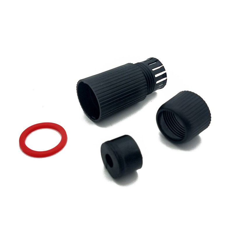 BLACK RJ45 ethernet waterproof connector network cable cover For Outdoor Network IP Camera Pigtail Cable cable