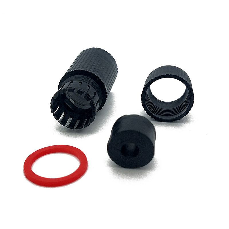 BLACK RJ45 ethernet waterproof connector network cable cover For Outdoor Network IP Camera Pigtail Cable cable