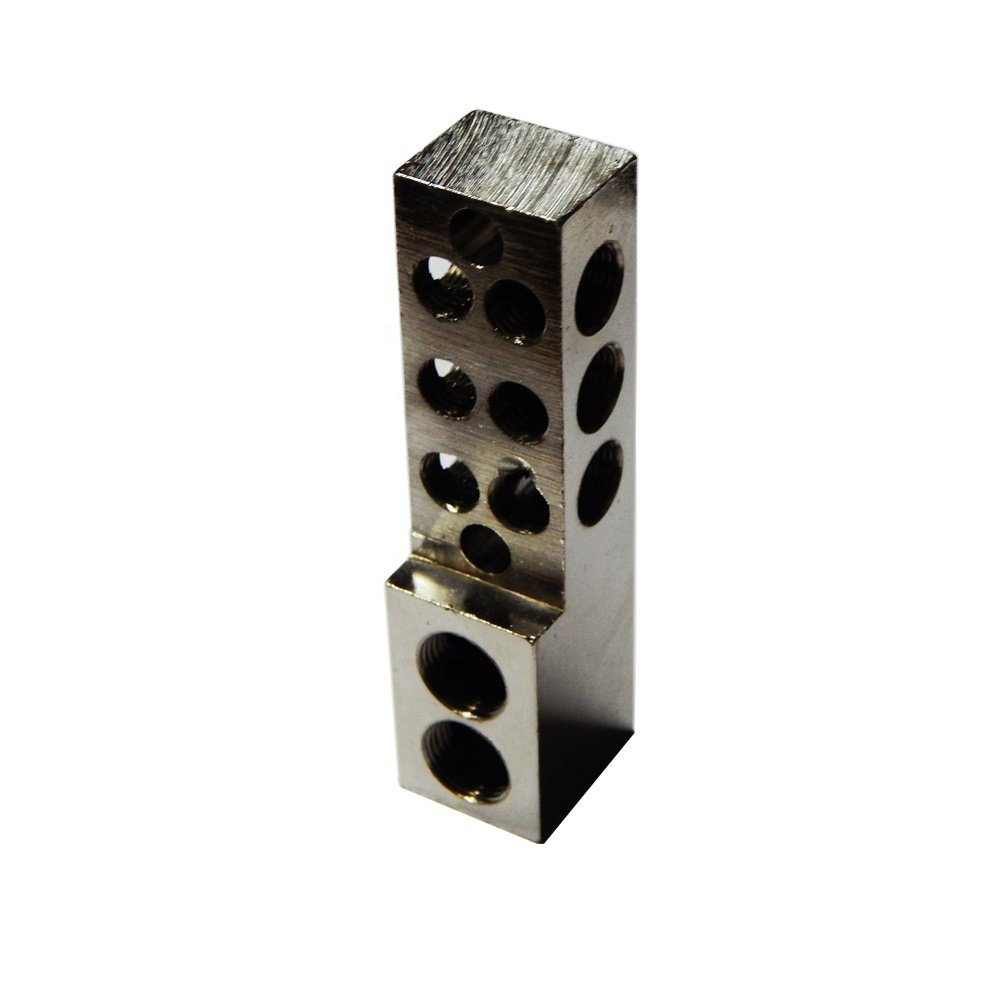 High Grade Custom Size Brass Electrical PCB Neutral Link Bus Bar And AWG Power Distribution Terminal Connector Blocks