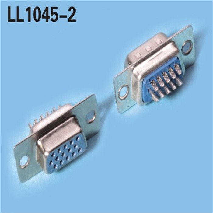 Plastic hood for d-sub dust cover plastic type chrome plated15 Pin DB Metal Hood D-sub connector cover