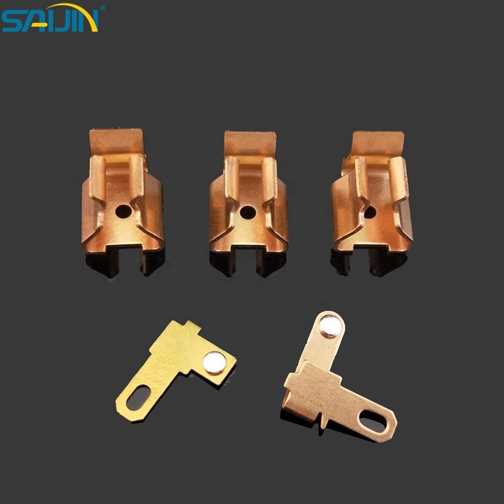 Phosphor Copper balance board connector Stamping Parts silver rivet For Circuit Breakers fitting Switch