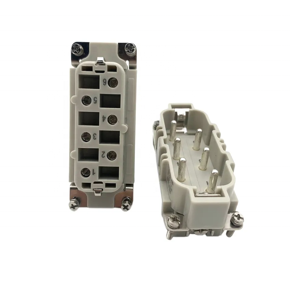 HSB Series 12 Pin 35a 690V Screw Terminal Male Female Insert Heavy Duty Rectangular Connector