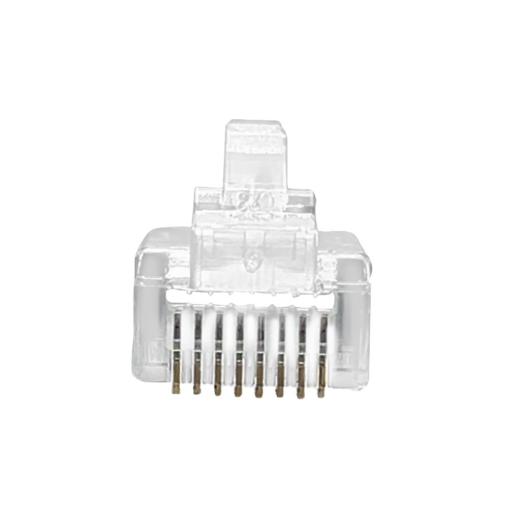 RJ45 Cat6 Connector Pass Through Cat6 Ends Gold Plated 8P8C Ethernet Shield Modular Plugs for 23Awg/24Awg Cable