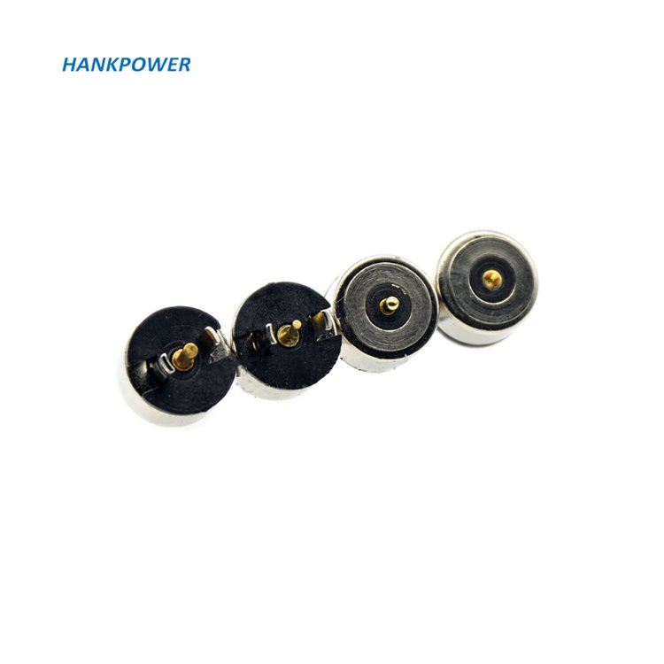 8mm Spring Loaded Circular 2 Pin Magnetic Pogo Pin Male Female Connectors