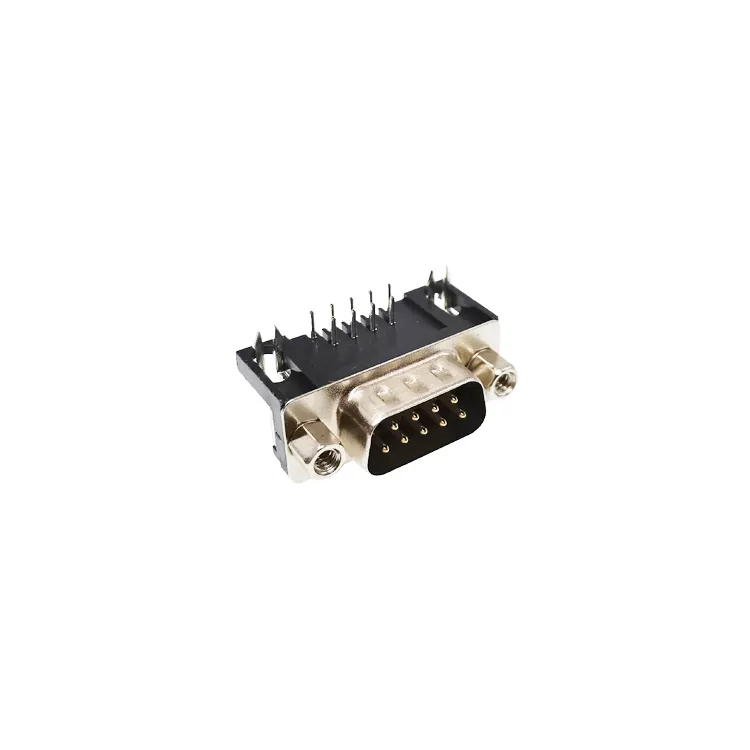 DB9 male Female 9 Pins Right Angle PCB Mount Connector 90 Degree D-Sub Solder Type db 9 connector