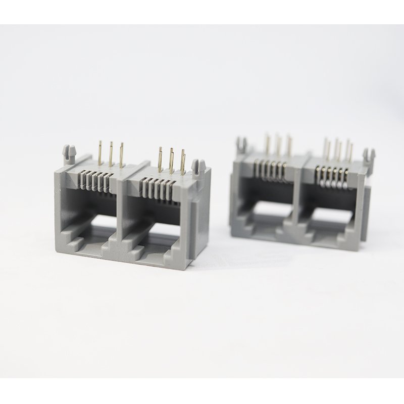 Factory Price RJ45 socket female rj-45 Jack series Socket 1 Port 8p8c Led Pcb Board 8Pin Female Smd Ethernet Rj45 connector