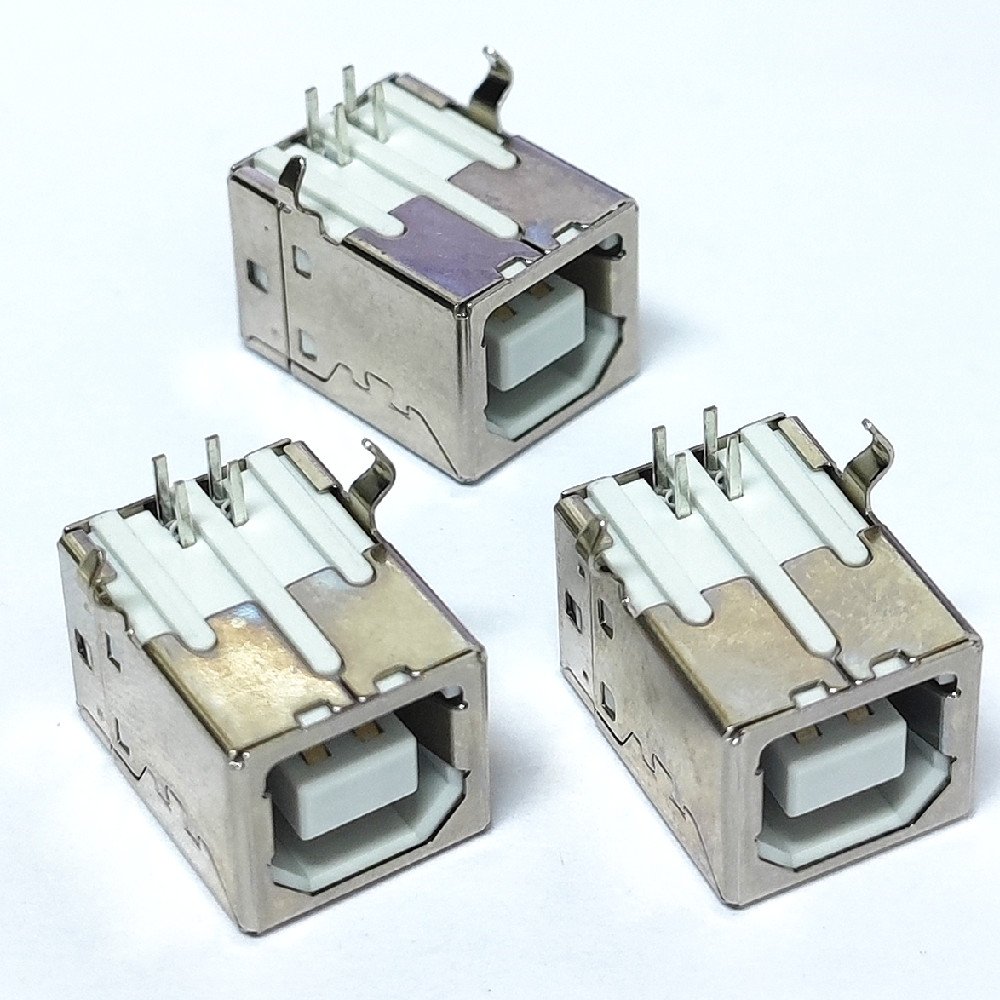 Right Angle 4 pin USB type B jack through hole connector USB Socket